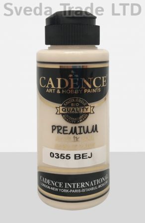 CADENCE - цвят БЕЖОВО - Акрилна боя PREMIUM 120 ml.