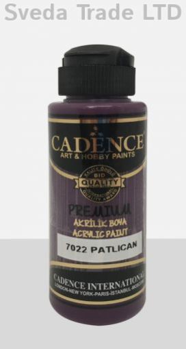 CADENCE - цвят ПАТЛАДЖАН - Акрилна боя PREMIUM 120 ml.