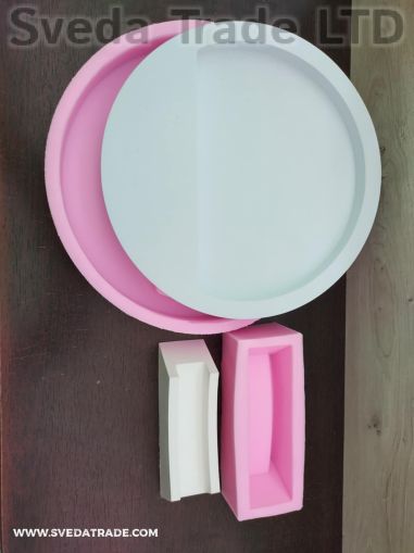 Силиконов калъп молд - Кръг с основа