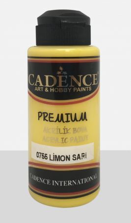 CADENCE - цвят ЛИМОНЕНО ЖЪЛТ - Акрилна боя PREMIUM 120 ml.