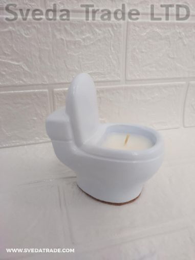 Забавна свещ - аромат РОЗА - цвят син