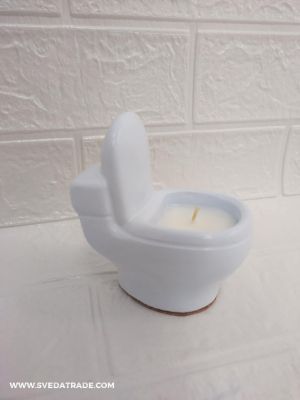 Забавна свещ - аромат РОЗА - цвят син