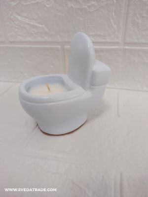 Забавна свещ - аромат РОЗА - цвят син